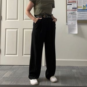 H&M high wasted Black Trousers